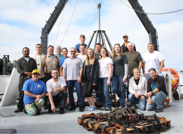The Fog Cruise Scientists and Crew after offloading in Eureka, CA. The coolest mother-foggersTM you will ever meet  (Photo by Alex Olson's camera)